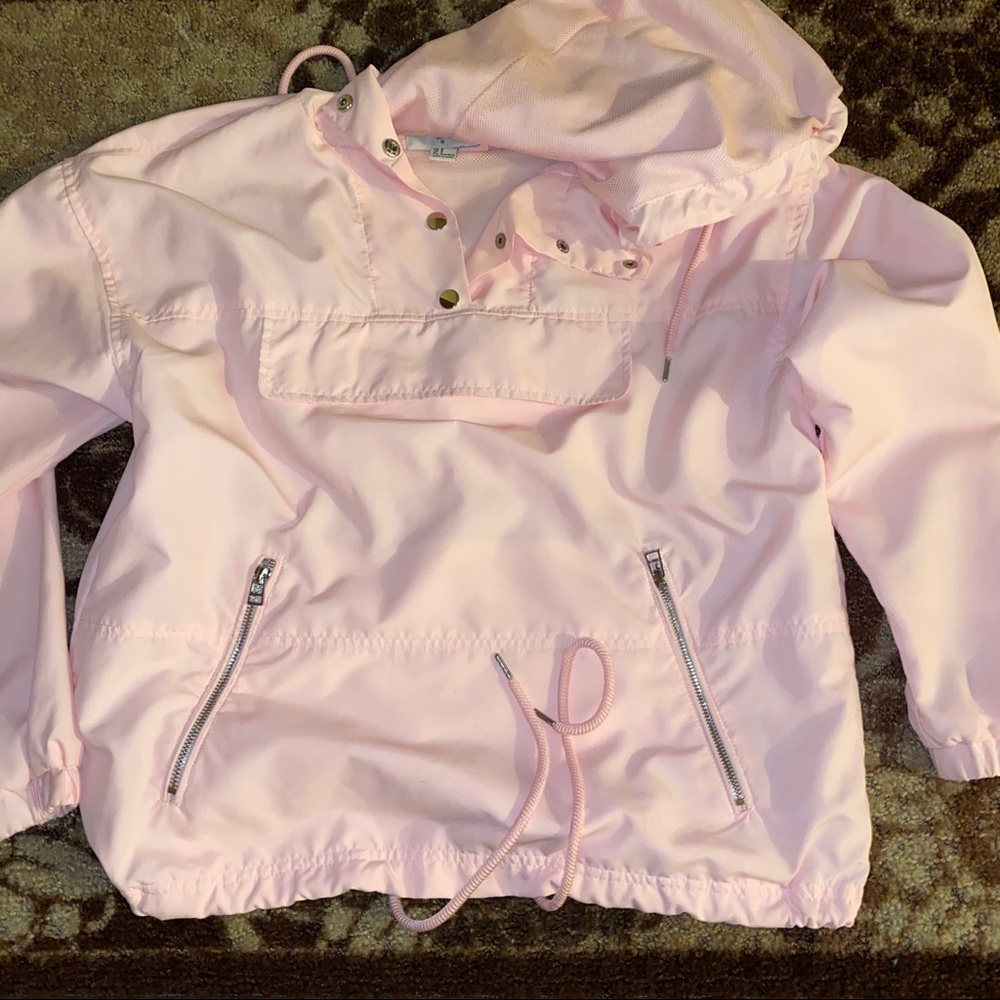 Pink windbreaker from F21
